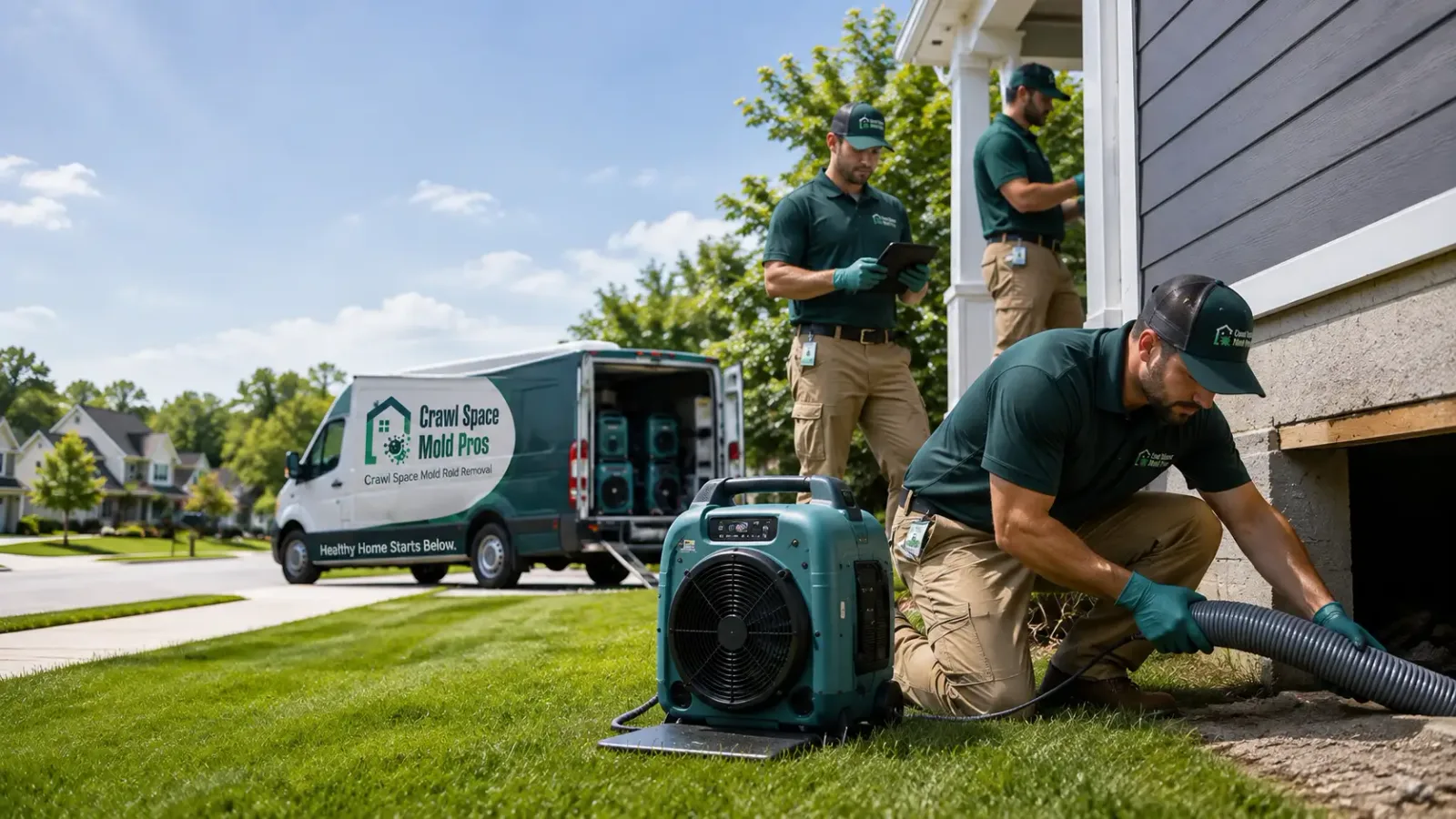 Crawl Space Mold Removal in Oakes, ND